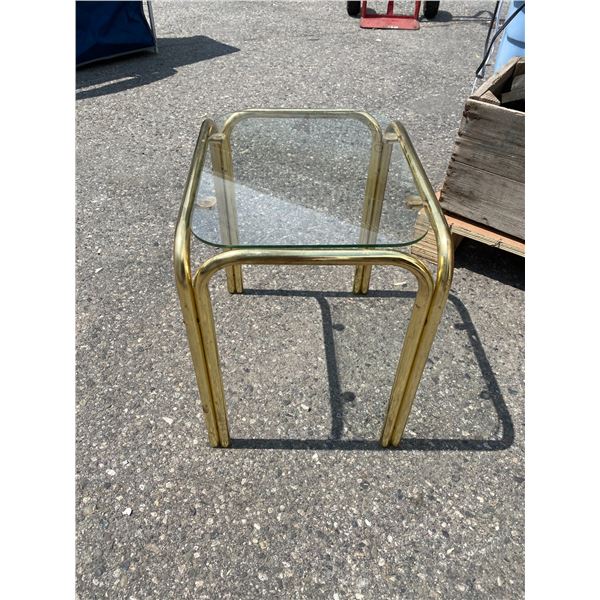 Glass end table
