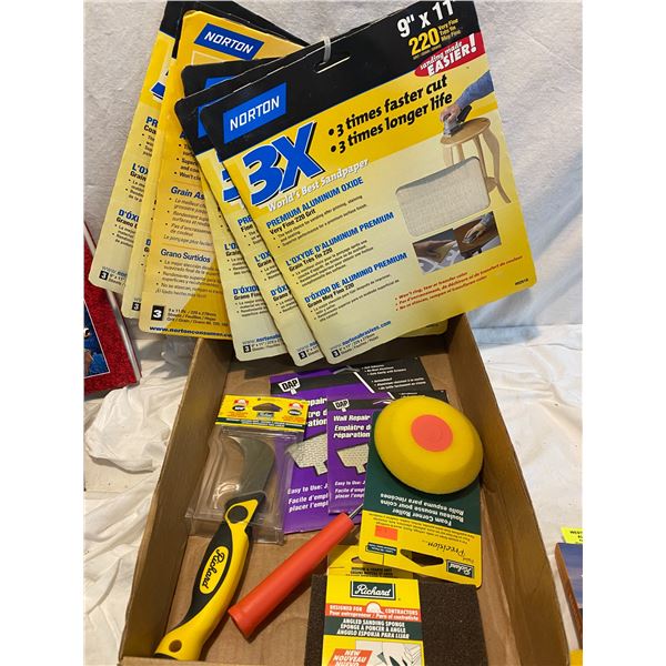 Sand papers abs other items