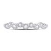 Image 2 : Round Diamond Stackable Band Ring 1/8 Cttw 10KT White Gold
