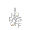 Image 1 : Round Diamond No Days Off 24 7 365 Charm Pendant 2 Cttw 10KT Yellow Gold