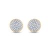 Image 2 : Round Diamond Cluster Earrings 1/5 Cttw 10KT Yellow Gold