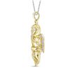 Image 2 : Small Guardian Angel Cherub Charm Pendant 1/20 Cttw 10KT Yellow Gold