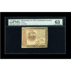 Continental Currency January 14, 1779 $35 PMG