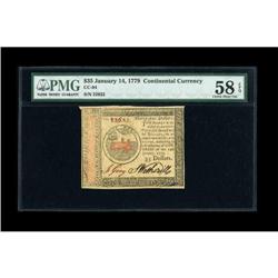 Continental Currency January 14, 1779 $35 PMG