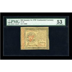 Continental Currency January 14, 1779 $55 PMG