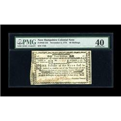 New Hampshire November 3, 1775 40s PMG Extremely