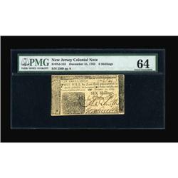 New Jersey December 31, 1763 6s PMG Choice