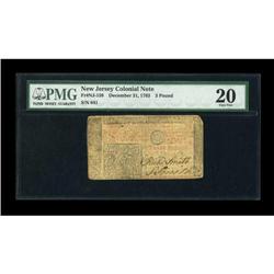 New Jersey December 31, 1763 L3 PMG Very Fine