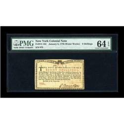 New York January 6, 1776 (Water Works) 8s PMG