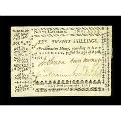 North Carolina April 23, 1761 20s Very