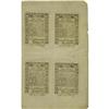 Image 1 : Rhode Island May 1786 Uncut Sheet of Four