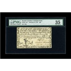 South Carolina February 8, 1779 $40 PMG Choice