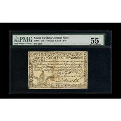 South Carolina February 8, 1779 $70 PMG About