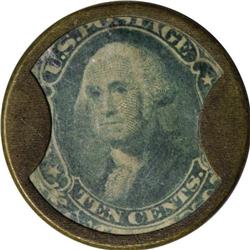 HB-134 EP-117 10¢ J. Gault Ribbed Frame