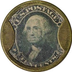 HB-134 EP-117 10¢ J. Gault Ribbed Frame