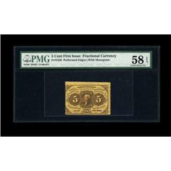 Fr. 1228 5c First Issue PMG Choice About Unc 58