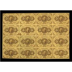 Fr. 1230 5c First Issue Fine.