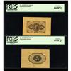 Fr. 1231SP 5¢ First Issue Wide Margin Pair PCGS