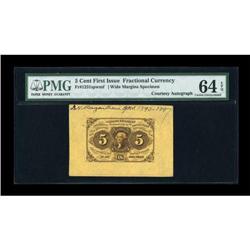 Fr. 1231SP 5c First Issue PMG Choice