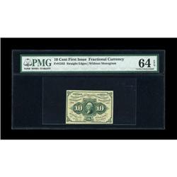 Fr. 1243 10c First Issue PMG Choice Uncirculated