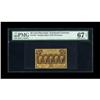 Fr. 1281 25c First Issue PMG Superb Gem Unc 67