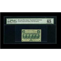 Fr. 1310 50c First Issue PMG Gem Uncirculated 65