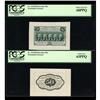 Image 1 : Fr. 1313sp 50¢ First Issue Wide Margin Pair PCGS