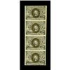 Image 1 : Fr. 1233 5c Second Issue Vertical Strip of Four