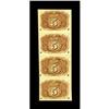 Image 2 : Fr. 1233 5c Second Issue Vertical Strip of Four