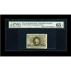 Fr. 1283 25c Second Issue PMG Gem Uncirculated