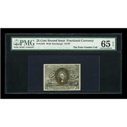 Fr. 1284 25¢ Second Issue PMG Gem Uncirculated