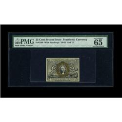 Fr. 1286 25c Second Issue PMG Gem Uncirculated