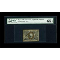Fr. 1286a 25c Second Issue PMG Gem Uncirculated
