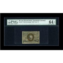 Fr. 1317 50c Second Issue PMG Choice