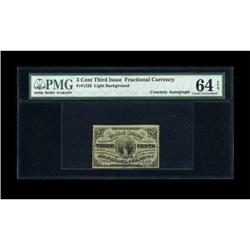 Fr. 1226 3c Third Issue PMG Choice Uncirculated