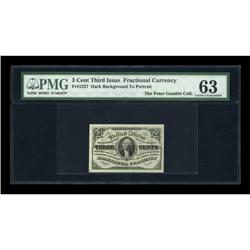 Fr. 1227 3c Third Issue PMG Choice Uncirculated