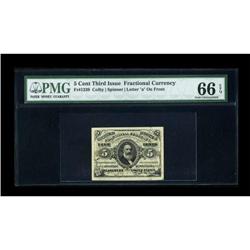 Fr. 1239 5c Third Issue PMG Gem Uncirculated 66