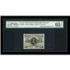 Fr. 1239 5c Third Issue PMG Gem Uncirculated 65