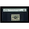 Fr. 1239 5c Third Issue PMG Gem Uncirculated 65