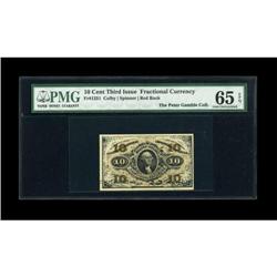Fr. 1251 10c Third Issue PMG Gem Uncirculated