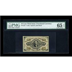 Fr. 1251 10c Third Issue PMG Gem Uncirculated 65