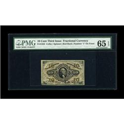 Fr. 1252 10c Third Issue PMG Gem Uncirculated 65