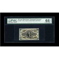 Fr. 1253 10c Third Issue PMG Choice Uncirculated
