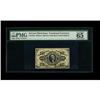 Fr. 1254 10c Third Issue PMG Gem Uncirculated 65