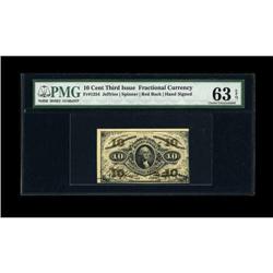 Fr. 1254 10c Third Issue PMG Choice Uncirculated