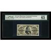 Fr. 1291 25c Third Issue PMG Gem Uncirculated 65