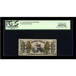 Fr. 1344 50c Third Issue Justice PCGS Extremely