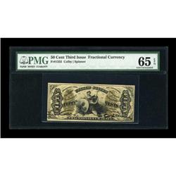 Fr. 1355 50c Third Issue Justice PMG Gem