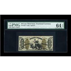 Fr. 1355 50c Third Issue Justice PMG Choice