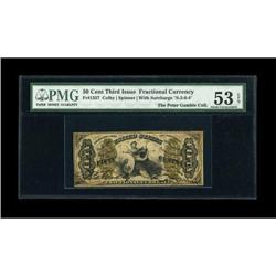 Fr. 1357 50¢ Third Issue Justice PMG About